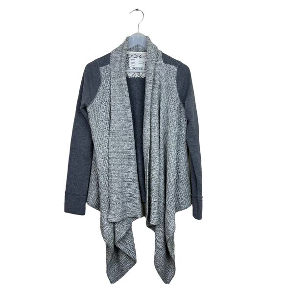 Anthropologie Saturday Sunday Open Cardigan Sweater Size Small in Gray - Picture 3 of 12